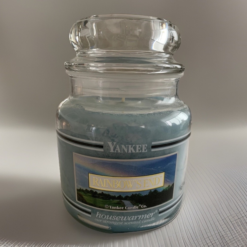 Yankee Candle Jar Rainbow's End Housewarmer Scented 14.5 ounce Black Band